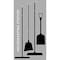 5S Supplies 5S Housekeeping Shadow Board Broom Station Version 6 - Gray Board / Black Shadows  With Broom HSB-V6-GRAY/BLACK-KIT - alternate 1